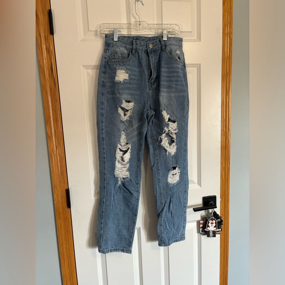 Barely worn ripped jeans